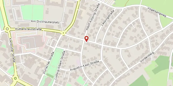 Karte der Umgebung von Steigenhohlstraße 12-14, 76275 Ettlingen