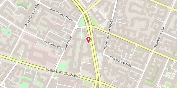 Karte der Umgebung von Dachauer Str. 65, 80335 München