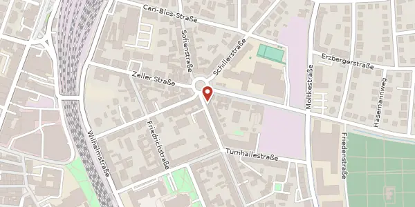 Karte der Umgebung von Hildastraße 1, 77654 Offenburg