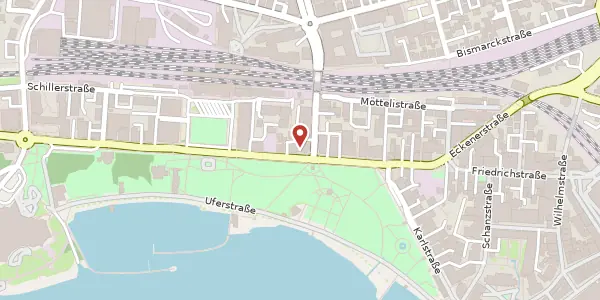 Karte der Umgebung von Friedrichstraße 53, 88045 Friedrichshafen