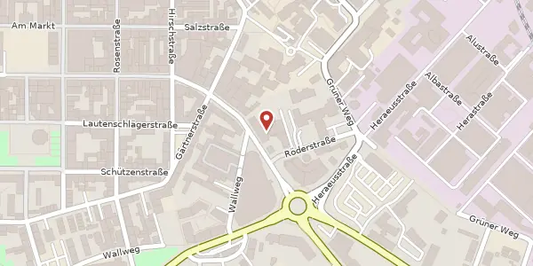 Karte der Umgebung von Nürnberger Str. 4, 63450 Hanau