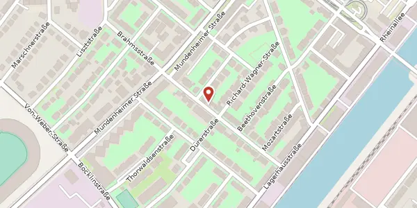 Karte der Umgebung von Rubensstraße 30, 67061 Ludwigshafen am Rhein