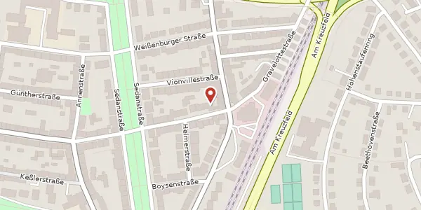 Karte der Umgebung von Wörthstraße 8, 31134 Hildesheim