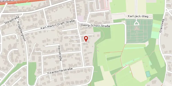 Karte der Umgebung von Gustav-Hofmann-Str. 23d, 76229 Karlsruhe