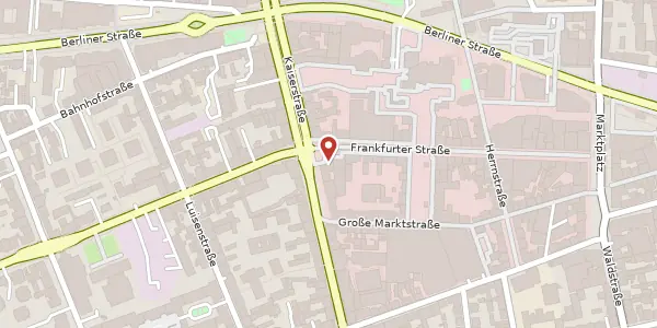 Karte der Umgebung von Frankfurter Str. 50, 63065 Offenbach