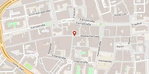 Karte der Umgebung von Westenhellweg 68, 44137 Dortmund