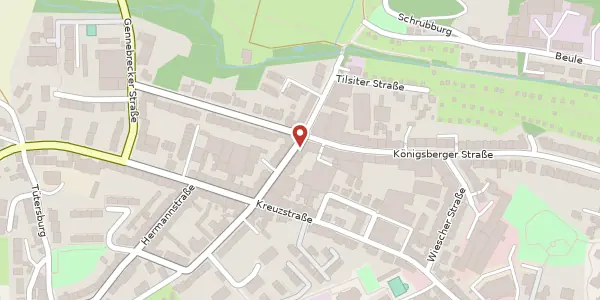 Karte der Umgebung von Allensteiner Str. 54, 42277 Wuppertal