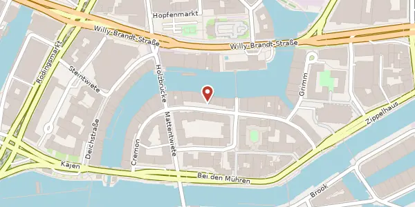 Karte der Umgebung von Katharinenstraße 11, 20457 Hamburg