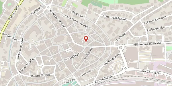 Karte der Umgebung von Niederste Str. 11, 57439 Attendorn
