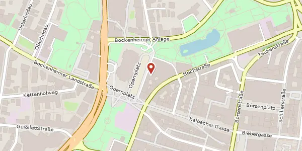 Karte der Umgebung von Opernplatz 14, 60313 Frankfurt