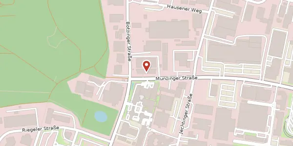 Karte der Umgebung von Munzinger Straße 10, 79100 Freiburg im Breisgau