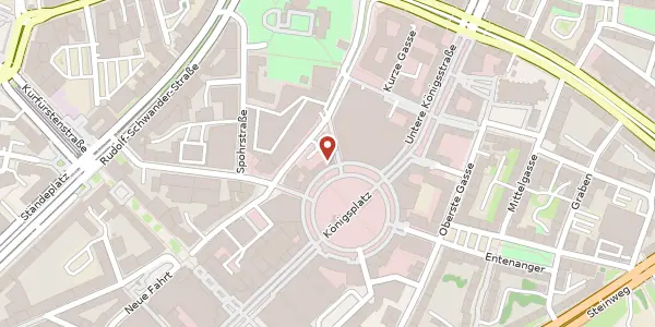 Karte der Umgebung von Königsplatz 59, 34117 Kassel