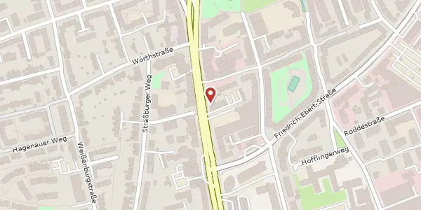 Karte der Umgebung von Hammer Str. 147, 48153 Münster