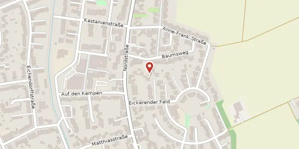 Karte der Umgebung von Eickerenderfelf 13, 41352 Korschenbroich