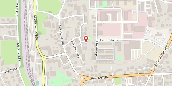 Karte der Umgebung von Kapellenweg 5 d, 82418 Seehausen