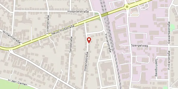 Karte der Umgebung von Ostendstr. 35, 68623 Lampertheim