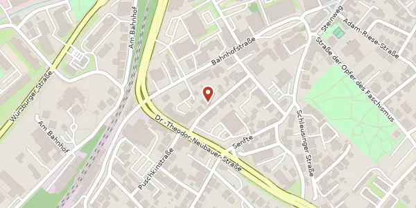 Karte der Umgebung von Naumannstraße 10, 98527 Suhl