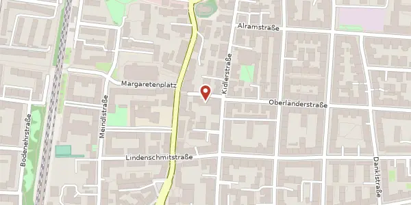 Karte der Umgebung von Oberländerstr. 33, 81371 München