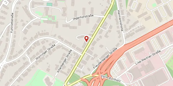 Karte der Umgebung von Jägerhofstr. 138, 42119 Wuppertal