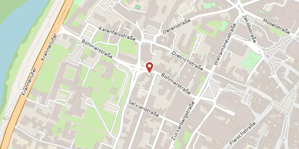 Karte der Umgebung von Böhmerstraße 16, 54290 Trier