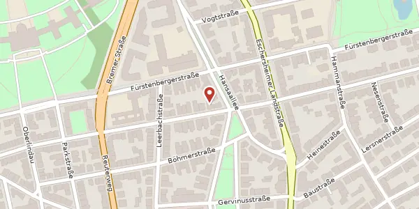 Karte der Umgebung von Wolfsgangstr. 88, 60322 Frankfurt
