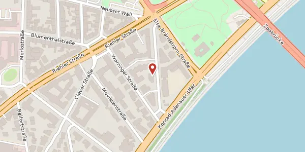 Karte der Umgebung von Oppenheimstr. 16, 50668 Köln