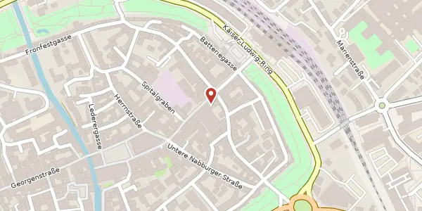 Karte der Umgebung von Bahnhofstr. 14, 92224 Amberg