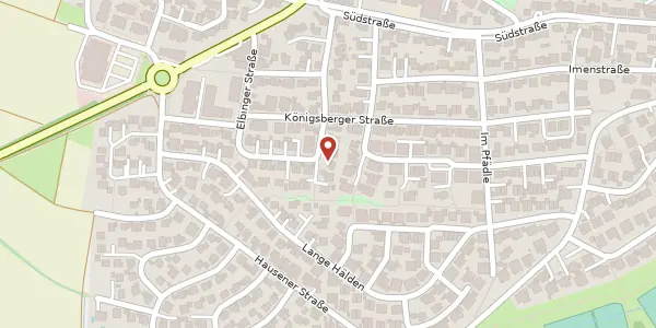 Karte der Umgebung von Elbinger Straße 34, 74226 Nordheim