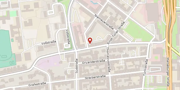 Karte der Umgebung von Willy-Brandt-Str. 44/I, 06110 Halle (Saale)