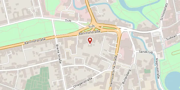 Karte der Umgebung von Bahnhofstraße 6, 29221 Celle