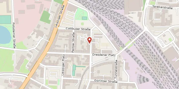 Karte der Umgebung von Fürstenberger Str. 14, 15232 Frankfurt