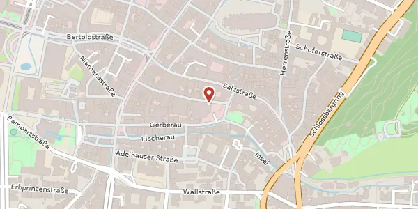 Karte der Umgebung von Augustinerplatz 2, 79098 Freiburg im Breisgau