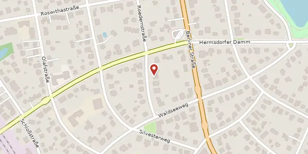 Karte der Umgebung von Roedernstraße 8, 13467 Berlin