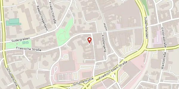 Karte der Umgebung von Rote Straße 14, 24937 Flensburg