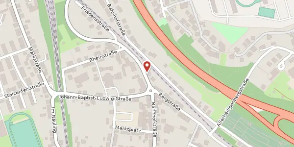 Karte der Umgebung von Bahnhofstraße 28, 56112 Lahnstein