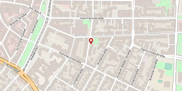 Karte der Umgebung von Turnerstr. 49, 33602 Bielefeld