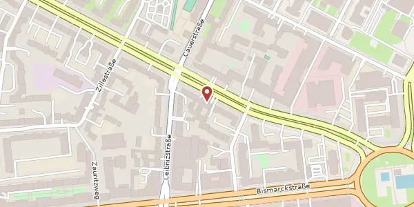 Karte der Umgebung von Otto-Suhr-Allee 27, 10585 Berlin