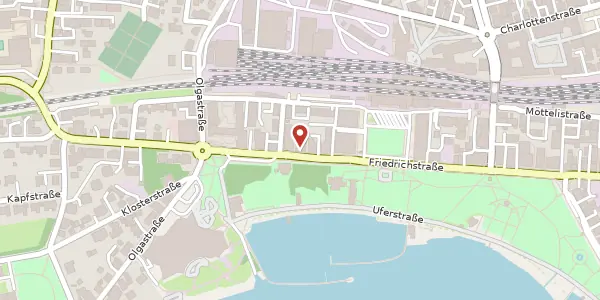 Karte der Umgebung von Friedrichstraße 35, 88045 Friedrichshafen