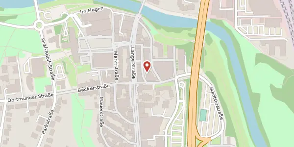 Karte der Umgebung von Kirchstr. 14, 44532 Lünen