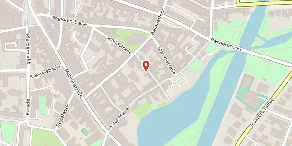 Karte der Umgebung von Weberstraße 18, 23552 Lübeck