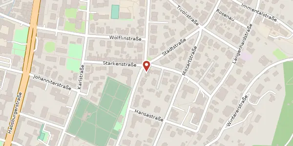 Karte der Umgebung von Stadtstraße 23, 79104 Freiburg im Breisgau
