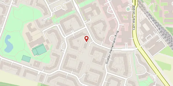 Karte der Umgebung von Therese-Giehse-Allee 84, 81739 München