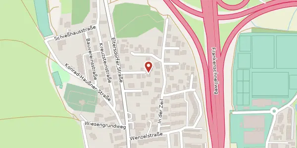 Karte der Umgebung von Eltersdorferstr. 1 g, 91058 Erlangen