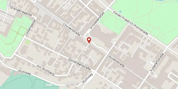 Karte der Umgebung von Louisenstraße 63, 61348 Bad Homburg