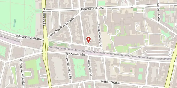 Karte der Umgebung von Hollestr. 7, 44137 Dortmund