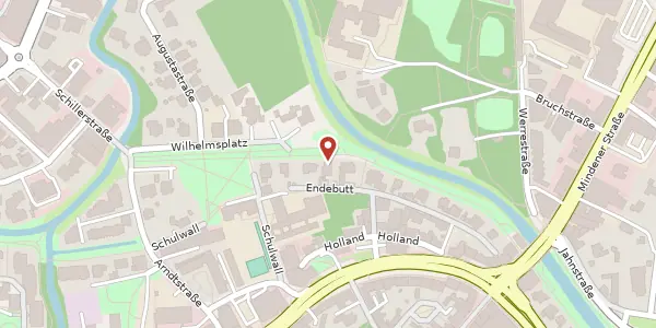 Karte der Umgebung von Wilhelmsplatz 11, 32052 Herford
