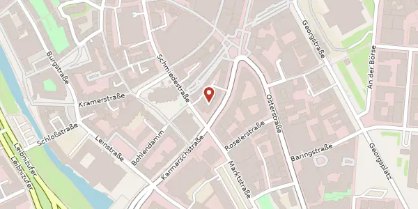 Karte der Umgebung von Karmarschstraße 40, 30159 Hannover