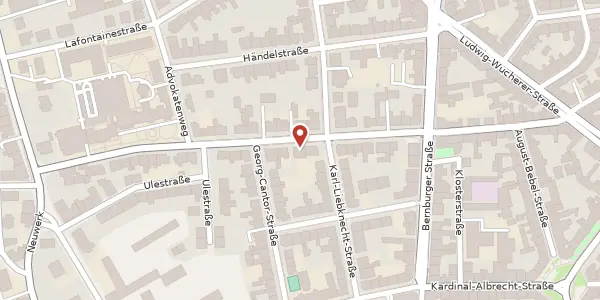 Karte der Umgebung von Mühlweg 41, 06114 Halle (Saale)