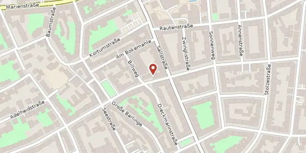 Karte der Umgebung von Lutherstraße 57, 30171 Hannover