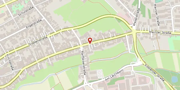 Karte der Umgebung von Mainzer Straße 93, 55124 Mainz